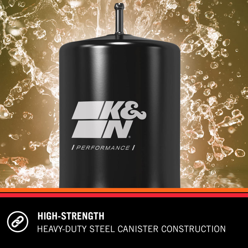 K&N Fuel Filter: High Performance Gasoline Fuel Filter, Premium Engine Protection, Compatible with 1982-2013 GM Truck/Passenger Car Fuel Injected Engines, PF-1000
