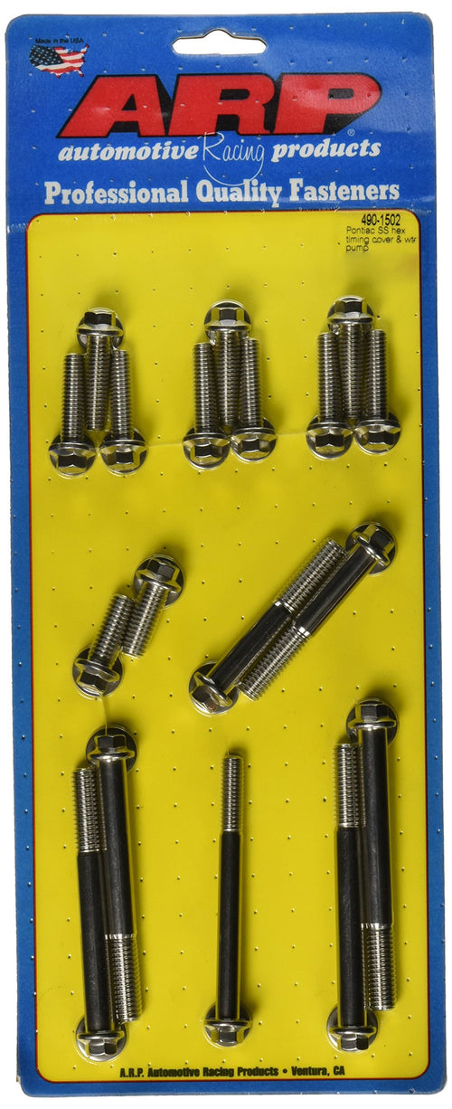 ARP 6-Point Stainless Steel Timing Cover Bolt Kit 490-1502
