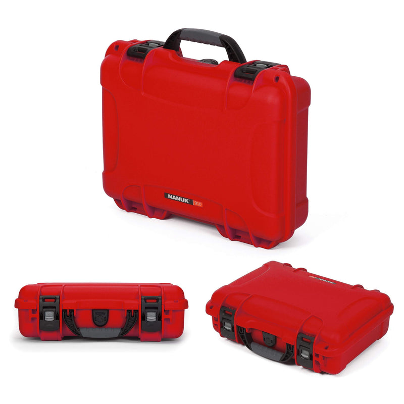 Waterproof Nanuk 910 Carry-on Hard Case with Foam Insert for DJI Mavic Mini 2 Fly More - Red