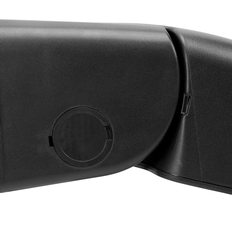 Manual Side Mirrors Spec-D Tuning Black Compatible with 1999-2002 Chevy Silverado, Left + Right Pair