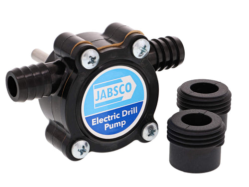 Self Priming Jabsco 17250-0003 Electric Drill Pump , Black