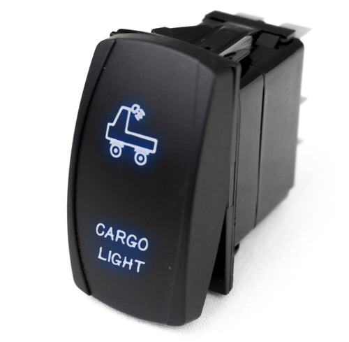 Rocker Switch Race Sport RSLJ68B w/ Blue LED Radiance