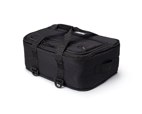 AO Coolers Canvas Stow-N-Go Soft-Sided Cooler, Low Profile and Leak Proof, Insulated for 24-Hour Cold, Black, 38-Can