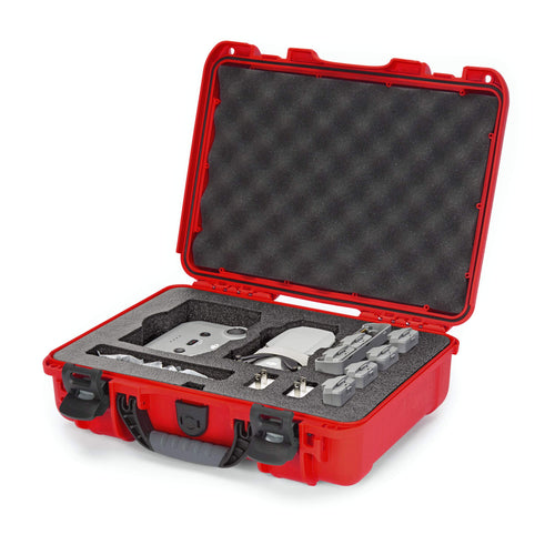 Waterproof Nanuk 910 Carry-on Hard Case with Foam Insert for DJI Mavic Mini 2 Fly More - Red