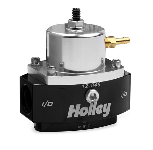 Holley 12-846 6AN Return 8AN Inlet/Outlet 40-70 PSI Billet Fuel Pressure Regulator