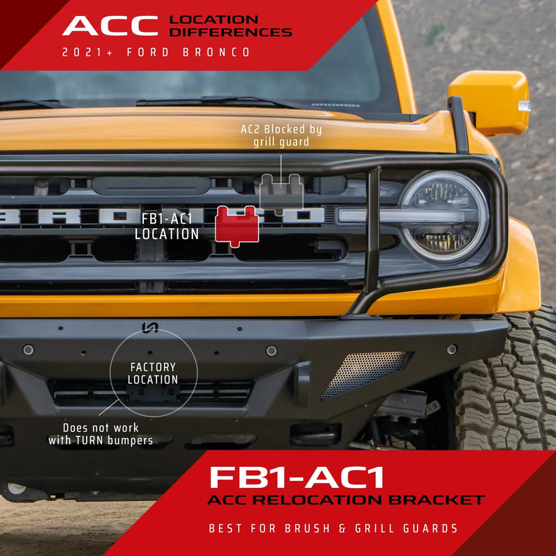 2021+ Ford Bronco Turn Offroad ACC Relocation Bracket