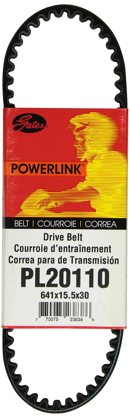 PowerLink Gates PL20110 Continuously Variable Transmission (CVT) Scooter Belt