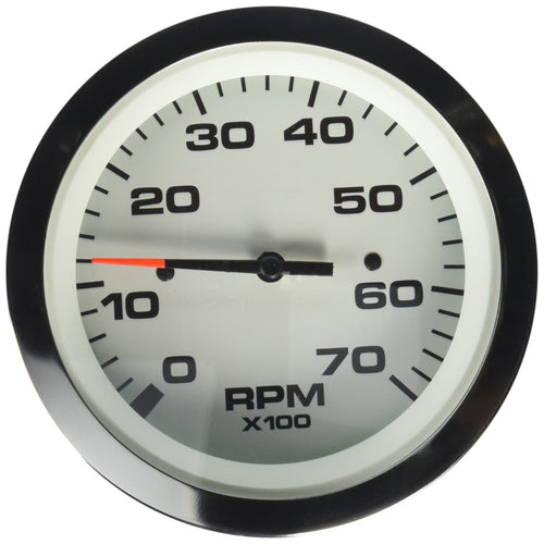 Lido Sierra International 65693P 0-7000 Rpm Dial Range Electric Tachometer for O/B & 4-Stroke Gas Engines, 3"