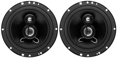 Torque Series Planet Audio TRQ623 6.5 Inch Car Audio Door Speakers - 300 Watts Max, 3 Way, Full Range, Coaxial, Sold in Pairs, Hook Up to Stereo and Amplifier, Tweeters