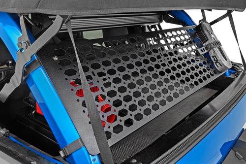 Rough Country Molle Mounting System Rear for Ford Bronco (2021-2025) - Durable Steel Panel for Secure Gear Storage, Easy to Install