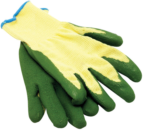 Latex-Coated Cotton Gloves Performance Tool 1473 with Textured Surface for Improved Grip and Comfortable Fit During DIY and Industrial Tasks