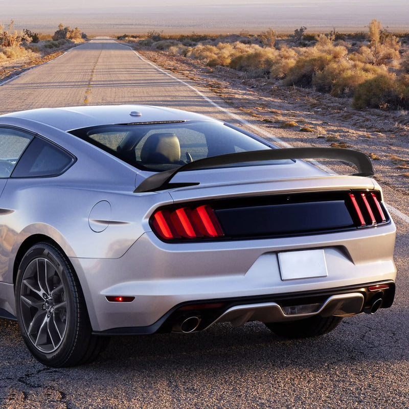 GT350 Style Spec-D Tuning Matte Black ABS Rear Trunk Spoiler Compatible with 2015-2022 Ford Mustang Models