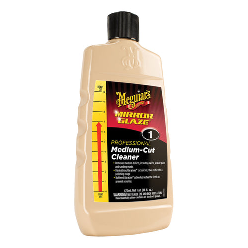 M116 Meguiar's M1 Mirror Glaze Medium-Cut Cleaner - 16 Oz Bottle