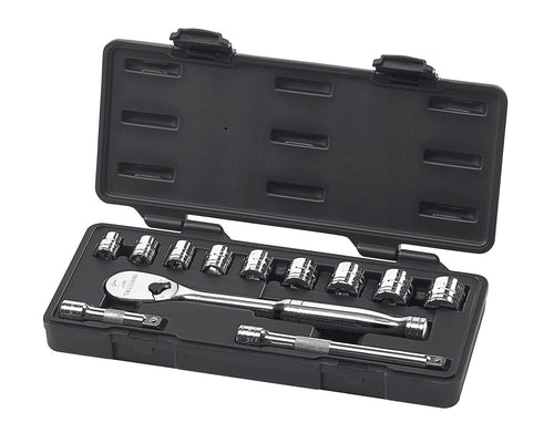 12 Pc. GEARWRENCH 3/8" Drive 6 Pt. Standard Mechanics Tool Set, SAE - 80556