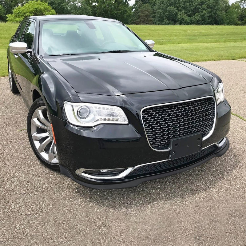 Matte Black Spec-D Tuning Front Bumper Lip Compatible with 2015-2021 Chrysler 300