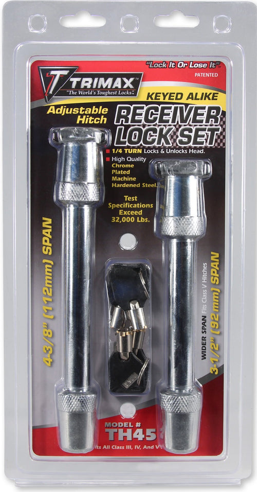 Trimax Security Locks Th45 Hitchkeyed Alike Rapid Lock Set T3 Style Hds
