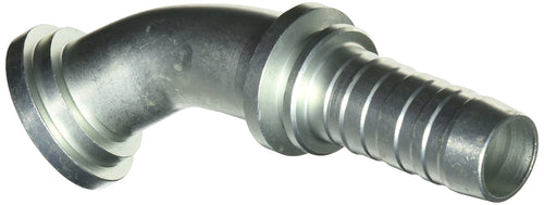GlobalSpiral Couplings Gates 20GS-24FL45S, Code 61 O-Ring Flange, Zinc Plated Carbon Steel, 6.93", 45° Bent Tube, 1 1/4" ID