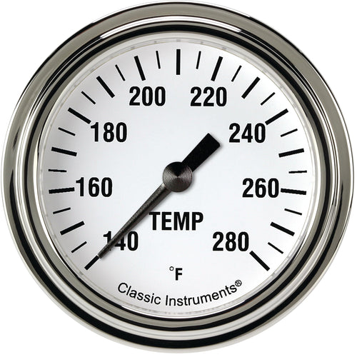 White Hot Classic Instruments WH326SLF-12 2 5/8 in Water Temperature Gauge 12mm