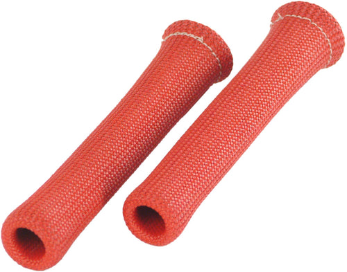 Protect-A-Boots Design Engineering Red 6" Spark Plug Boot Protector Sleeves Pack of 2 – Heat Resistant Covers for Spark Plug Boots and Engine Wire Protection