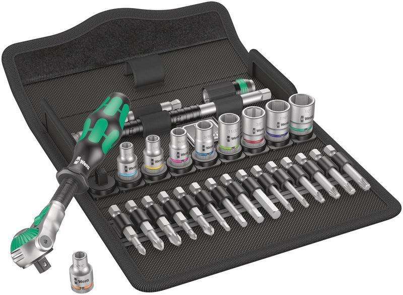 28 Ratchet Set, 1/4 in, SAE