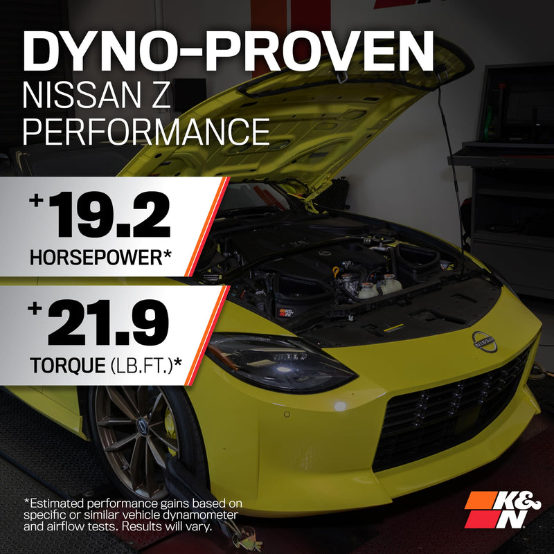 Cold Air Intake System K&N: High-Flow Air Filter, Increase Performance & Acceleration: Compatible with 2023-2024 Nissan: Z, 69-7086TC