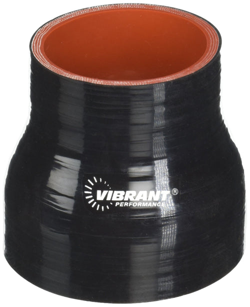 Silicone Reducer Coupling Vibrant Performance, Black, 2-1/4" x 3"