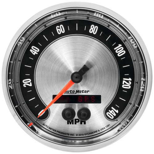 Auto Meter 5" GPS Speedometer Gauge, 140MPH, American Muscle 1281
