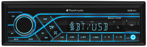 P370MB Planet Audio Car Receiver - Bluetooth / MP3 / USB, AM/FM Radio, (No CD/DVD)