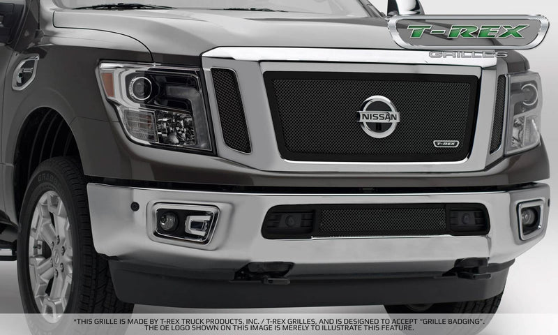 T-Rex Upper Class Black 51785 T-Rex Nissan Titan Blk Mesh Grille