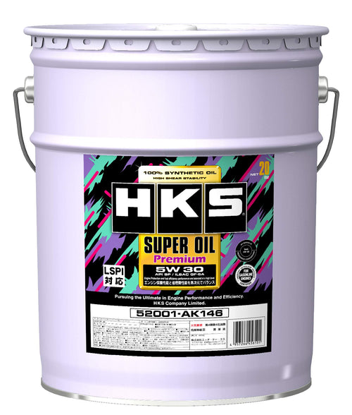 HKS Super Premium Racing Engine Motor Oil API SP/ILSAC GF-6A 5W30 20L Universal