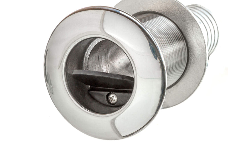 Attwood Boat Self-Bailing 66553-3 Cockpit Barbed Stainless Steel 1 ½-Inch Scupper Valve