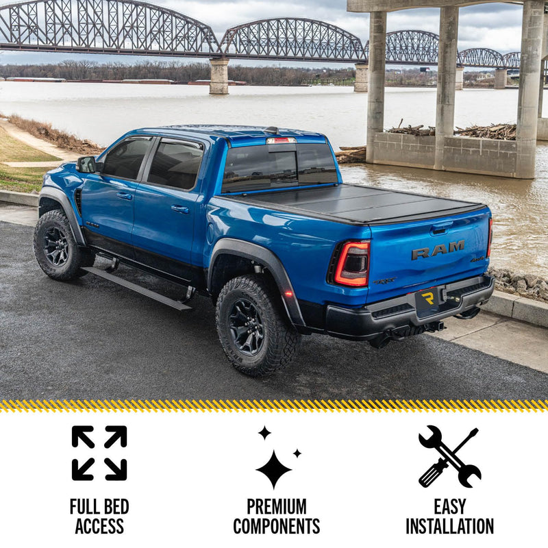 UnderCover Ultra Flex Hard Folding Truck Bed Tonneau Cover | UX82000 | Fits 5' Bed (60") 2017 - 2025 Honda Ridgeline