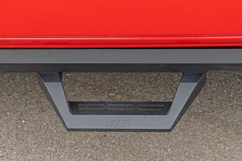 Rough Country Adjustable SRX2 Aluminum Steps for Ram 1500 (2019-2025) 1500 TRX (2021-2024) - Modular Running Boards with Slide-Adjust Steps