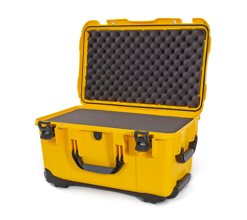 Waterproof NANUK 938 Hard Case with Wheels and Foam Insert - Yellow