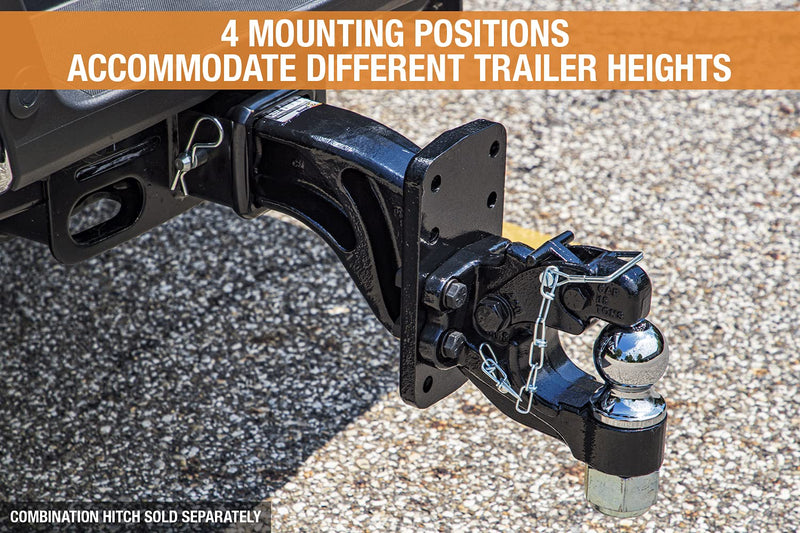 PM3109 Buyers Products Pintle Hook Mount – 4 Position Adjustable Trailer Hitch Receiver for 3 Inch Trucks, 30,000 lb MGTW – Heavy-Duty Tow Hitch, 6,000 MVL Rated, 10"