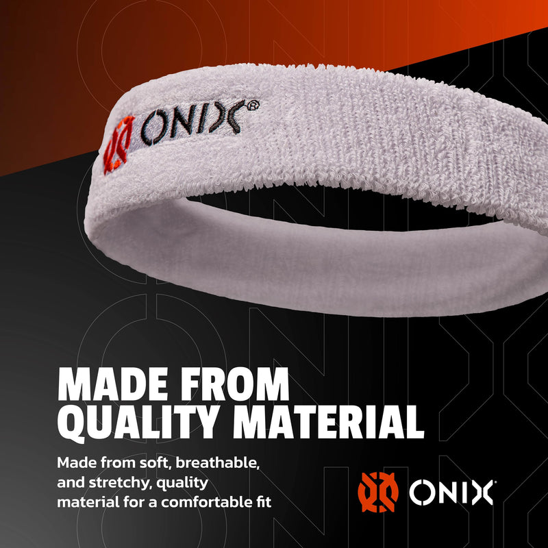 Black ONIX Pickleball Sweat Absorption Headband