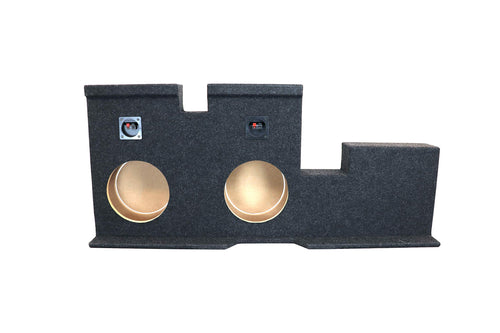 Atrend Bbox Dual 10" Sealed Carpeted Subwoofer Enclosure A602-10CP - Fits 2007 - up Toyota Tundra Double Cab, Charcoal