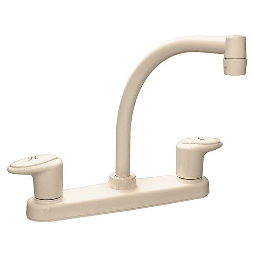 Valterra Catalina Two-Handle PF221101 8" Kitchen Faucet with Hi-Arc Spout - Biscuit
