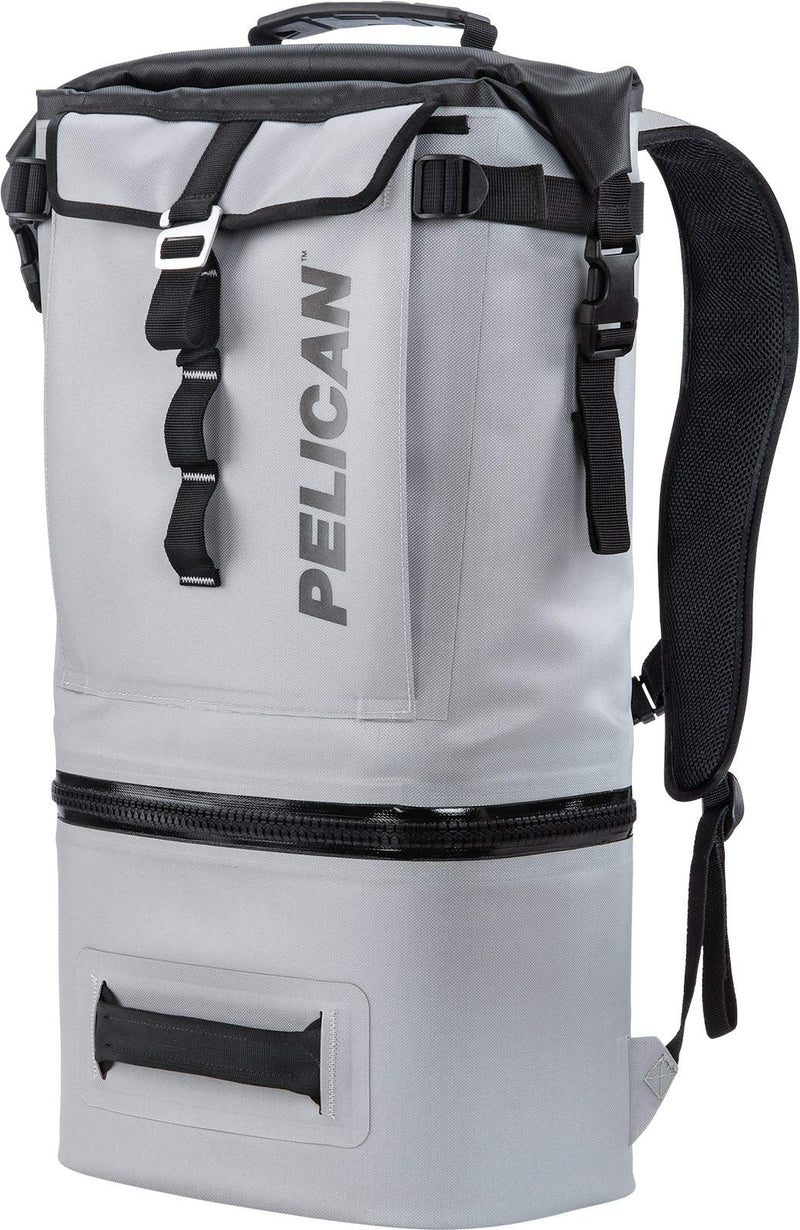 Dayventure Pelican Backpack Soft Cooler (Light Grey) | Water-Resistant, Tear-Proof Outer Shell | Padded Shoulder Straps