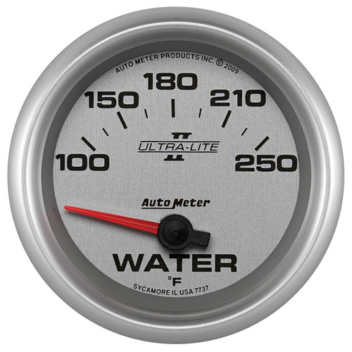 Auto Meter Ultra-Lite Pro II 2-5/8" 100-250 Degree F Short Sweep Electric Water Temperature Gauge 7737