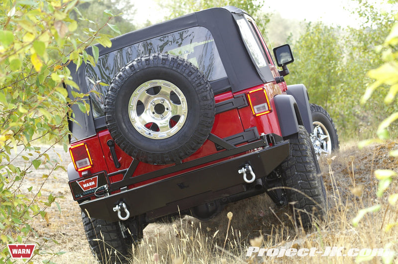 Rock Crawler WARN 61857 Rear Bumper for Jeep Wrangler YJ (1987-1995)