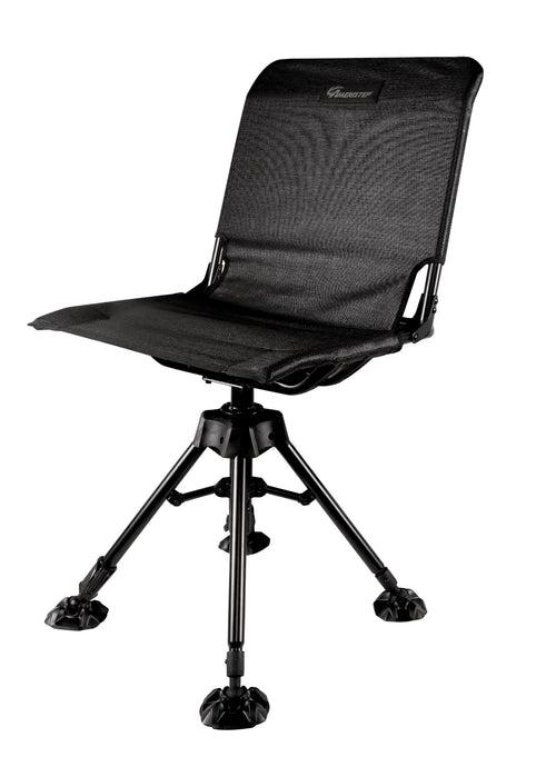Ameristep Folding Design Portable Hunting Lightweight Heavy-Duty 360 Silent Swivel Blind Chair, Black