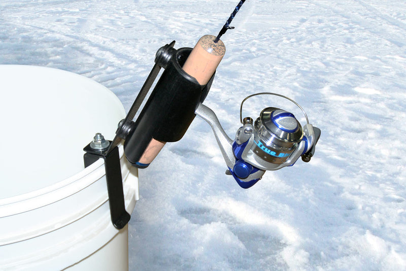 Black CLAM 9555 Single Mountable Rod Holder