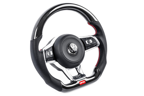Steering Wheel APR MS100201 - Carbon Fiber/Leather - Red