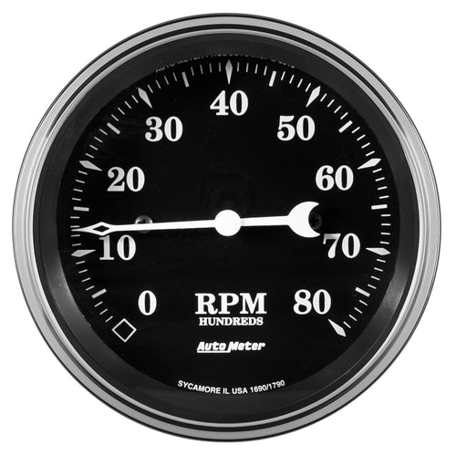 AUTO METER Old Tyme Black Electric Programmable Speedometer 3-3/8 in. 1790