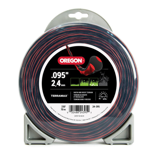 TerraMax Oregon .095" Diameter String Trimmer Line, 1lb Donut (24-395)