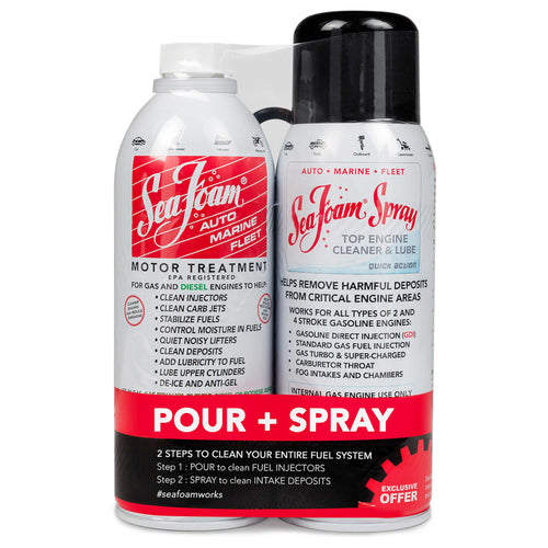 Combo Pack Sea Foam Motor Treatment and Intake Cleaner, SF-SS, 16 oz and 14 oz