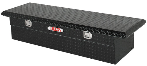 Mid Size Delta 1-310002 Black Aluminum Low-Profile Single Lid Crossover Truck Box