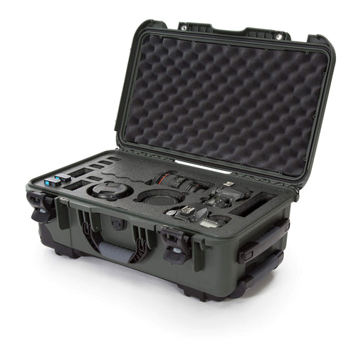 Waterproof Nanuk 935 Hard Case with Foam Insert for Canon, Nikon - 2 DSLR Body and Lens/Lenses - Olive
