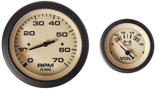 Sahara Twin Engine Add On OB 2 Gauge Set Sierra International 69716P Includes Tachometer & Voltmeter